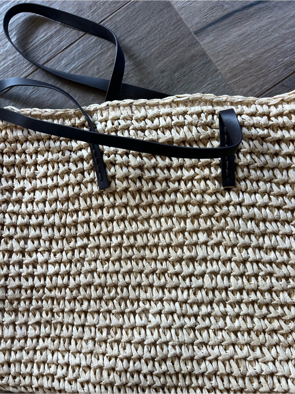Woven Straw Tote Beach Bag - Picture 8 of 10